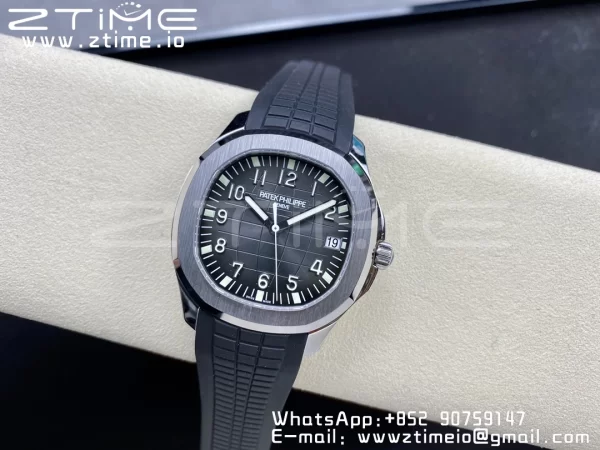 PATEK PHILIPPE Aquanaut 5167 SS 3KF 1:1 Best Edition Gray Dial on Black Rubber Strap A324 Super Clone V2 - Super Clone Watch | 1:1 Best Version