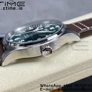 IWC Mark Mark XX  IW328205 SS M+F 1:1 Best Edition Green Dial on Brown Leather Strap A35111 - Super Clone Watch | 1:1 Best Version