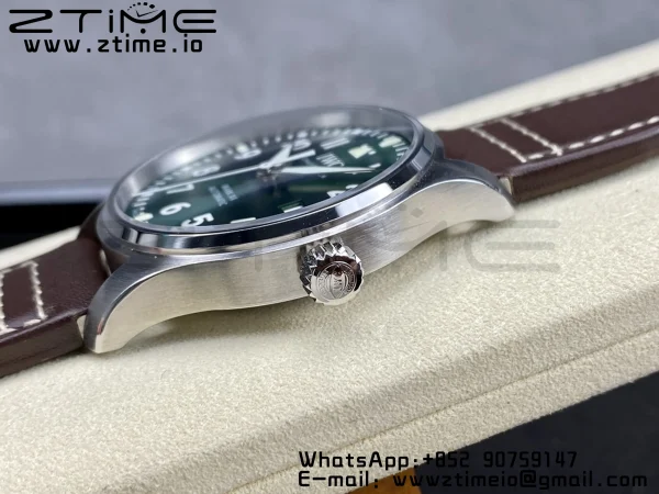 IWC Mark Mark XX  IW328205 SS M+F 1:1 Best Edition Green Dial on Brown Leather Strap A35111 - Super Clone Watch | 1:1 Best Version