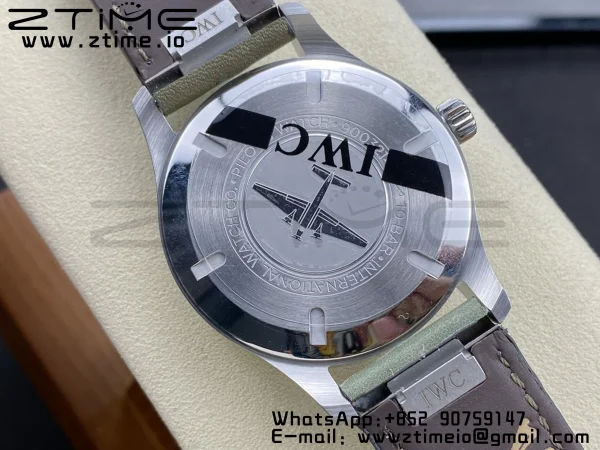 IWC Mark Mark XX  IW328205 SS M+F 1:1 Best Edition Green Dial on Camouflage Leather Strap A35111 - Super Clone Watch | 1:1 Best Version
