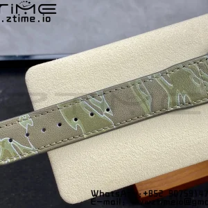 IWC Mark Mark XX  IW328205 SS M+F 1:1 Best Edition Green Dial on Camouflage Leather Strap A35111 - Super Clone Watch | 1:1 Best Version