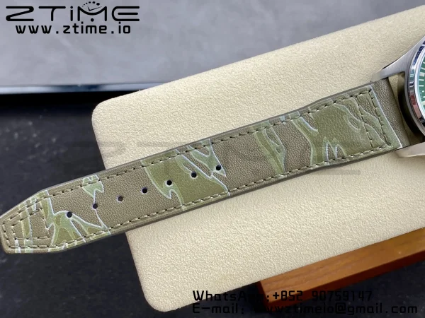 IWC Mark Mark XX  IW328205 SS M+F 1:1 Best Edition Green Dial on Camouflage Leather Strap A35111 - Super Clone Watch | 1:1 Best Version