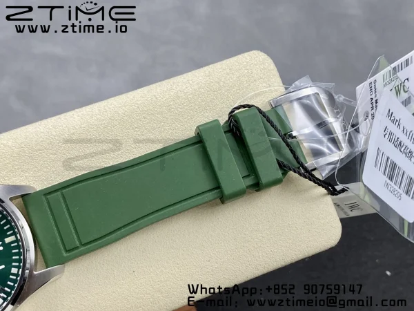 IWC Mark Mark XX  IW328205 SS M+F 1:1 Best Edition Green Dial on Green Rubber  Strap A35111 - Super Clone Watch | 1:1 Best Version