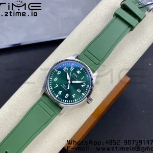 IWC Mark Mark XX  IW328205 SS M+F 1:1 Best Edition Green Dial on Green Rubber  Strap A35111 - Super Clone Watch | 1:1 Best Version