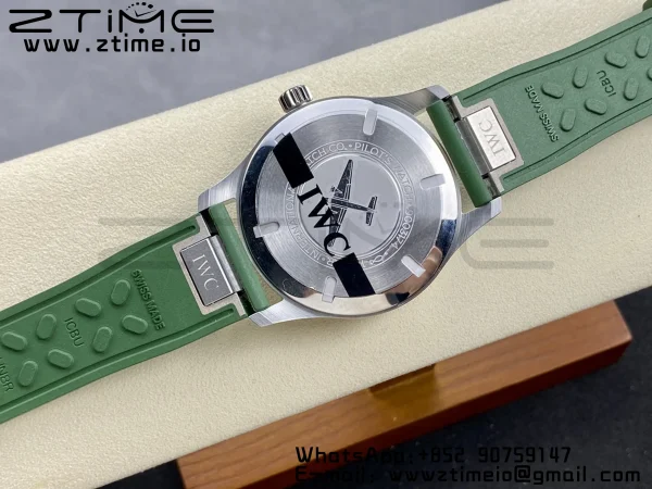 IWC Mark Mark XX  IW328205 SS M+F 1:1 Best Edition Green Dial on Green Rubber  Strap A35111 - Super Clone Watch | 1:1 Best Version