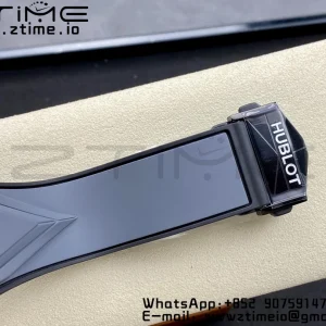 HUBLOT Big Bang Sang Bleu 418.FX.8007.RX.MXM21 Gray Ceramic BBF Best Edition Gray Dial on Gray Rubber Strap A1240 - Super Clone Watch | 1:1 Best Version