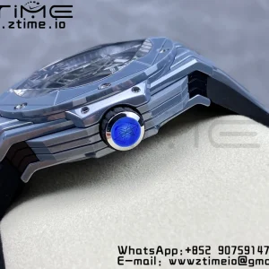 HUBLOT Big Bang Sang Bleu 418.FX.8007.RX.MXM21 Gray Ceramic BBF Best Edition Gray Dial on Gray Rubber Strap A1240 - Super Clone Watch | 1:1 Best Version