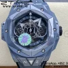 HUBLOT Big Bang Sang Bleu 418.FX.8007.RX.MXM21 harmaa keraaminen BBF Best Edition harmaa kellotaulu harmaalla kumirannekkeella A1240 - Super Clone Watch | 1:1 Paras versio