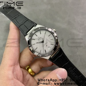 OMEGA  Constellation White Ceramic SS VSF 1:1 Best Edition White Dial on Black Gummy Strap A8900 Super Clone - Super Clone Watch | 1:1 Best Version