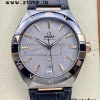 OMEGA Constellation Black Ceramic SS/RG VSF 1:1 Best Edition White Dial on Black Gummy Strap A8900 Super Clone - Super Clone Watch | 1:1 Best Version