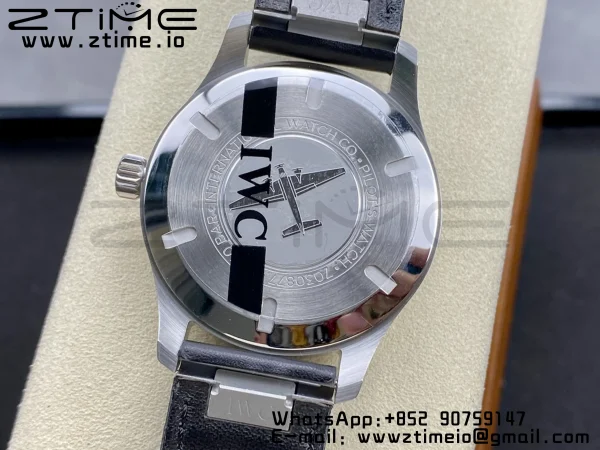 IWC Mark Mark XX  IW328201 SS M+F 1:1 Best Edition Black Dial on Black Leather Strap A35111 - Super Clone Watch | 1:1 Best Version