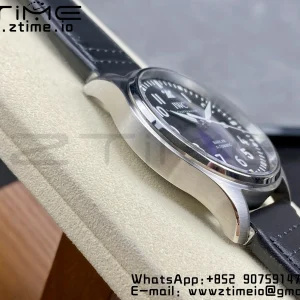 IWC Mark Mark XX  IW328201 SS M+F 1:1 Best Edition Black Dial on Black Leather Strap A35111 - Super Clone Watch | 1:1 Best Version