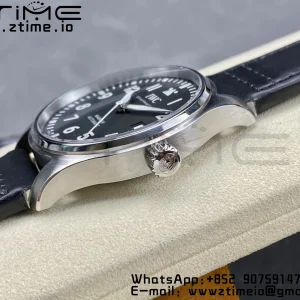 IWC Mark Mark XX  IW328201 SS M+F 1:1 Best Edition Black Dial on Black Leather Strap A35111 - Super Clone Watch | 1:1 Best Version