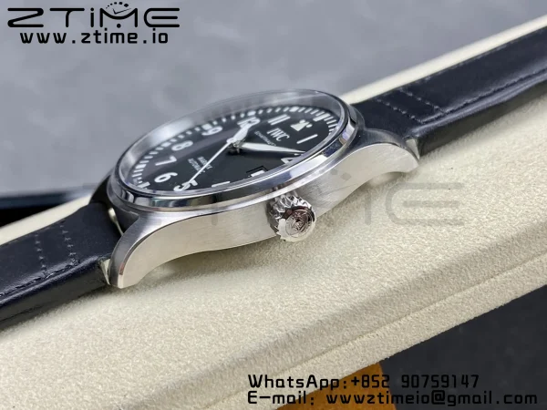 IWC Mark Mark XX  IW328201 SS M+F 1:1 Best Edition Black Dial on Black Leather Strap A35111 - Super Clone Watch | 1:1 Best Version
