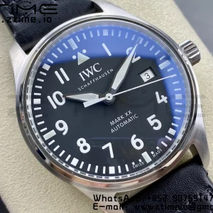 IWC Mark Mark XX  IW328201 SS M+F 1:1 Best Edition Black Dial on Black Leather Strap A35111 - Super Clone Watch | 1:1 Best Version
