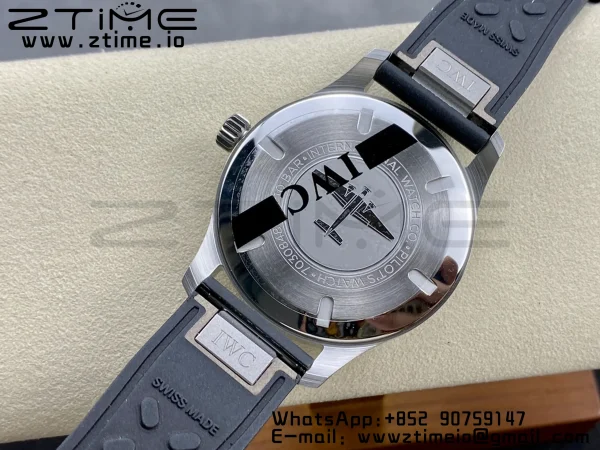 IWC Mark Mark XX  IW328201 SS M+F 1:1 Best Edition Black Dial on Black Rubber Strap A35111 - Super Clone Watch | 1:1 Best Version