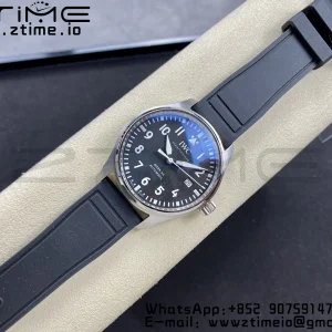 IWC Mark Mark XX  IW328201 SS M+F 1:1 Best Edition Black Dial on Black Rubber Strap A35111 - Super Clone Watch | 1:1 Best Version