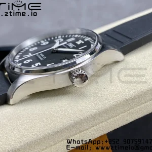 IWC Mark Mark XX  IW328201 SS M+F 1:1 Best Edition Black Dial on Black Rubber Strap A35111 - Super Clone Watch | 1:1 Best Version