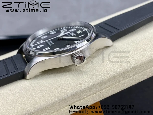 IWC Mark Mark XX  IW328201 SS M+F 1:1 Best Edition Black Dial on Black Rubber Strap A35111 - Super Clone Watch | 1:1 Best Version