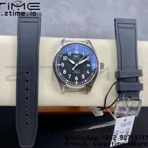 IWC Mark Mark XX  IW328201 SS M+F 1:1 Best Edition Black Dial on Black Rubber Strap A35111 - Super Clone Watch | 1:1 Best Version