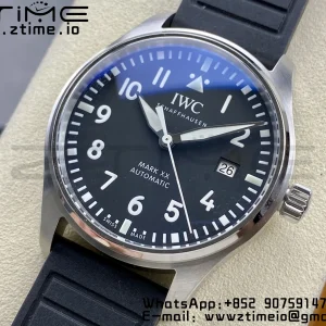 IWC Mark Mark XX  IW328201 SS M+F 1:1 Best Edition Black Dial on Black Rubber Strap A35111 - Super Clone Watch | 1:1 Best Version