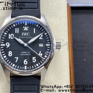 IWC Mark Mark XX  IW328201 SS M+F 1:1 Best Edition Black Dial on Black Rubber Strap A35111 - Super Clone Watch | 1:1 Best Version