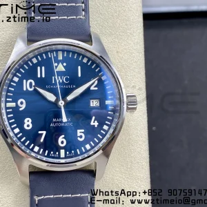 IWC Mark Mark XX  IW328203 SS M+F 1:1 Best Edition Blue Dial on Blue Leather Strap A35111 - Super Clone Watch | 1:1 Best Version