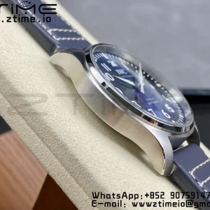 IWC Mark Mark XX  IW328203 SS M+F 1:1 Best Edition Blue Dial on Blue Leather Strap A35111 - Super Clone Watch | 1:1 Best Version
