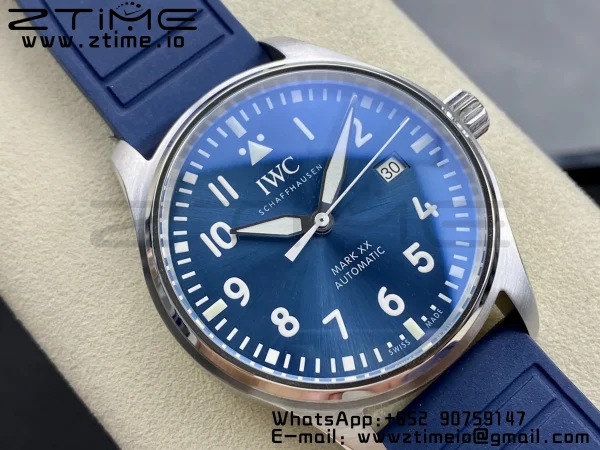 IWC Mark Mark XX  IW328201 SS M+F 1:1 Best Edition Black Dial on Black Rubber Strap A35111 - Super Clone Watch | 1:1 Best Version