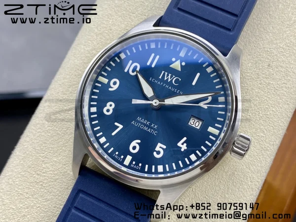 IWC Mark Mark XX  IW328201 SS M+F 1:1 Best Edition Black Dial on Black Rubber Strap A35111 - Super Clone Watch | 1:1 Best Version