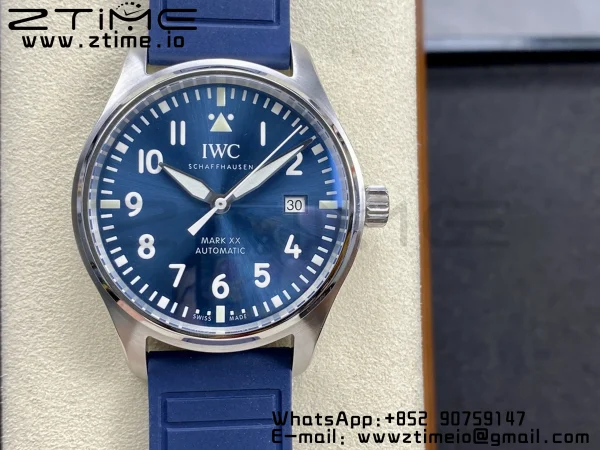 IWC Mark Mark XX  IW328201 SS M+F 1:1 Best Edition Black Dial on Black Rubber Strap A35111 - Super Clone Watch | 1:1 Best Version