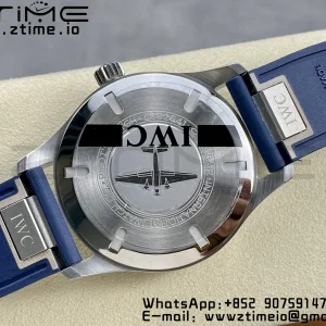 IWC Mark Mark XX  IW328201 SS M+F 1:1 Best Edition Black Dial on Black Rubber Strap A35111 - Super Clone Watch | 1:1 Best Version