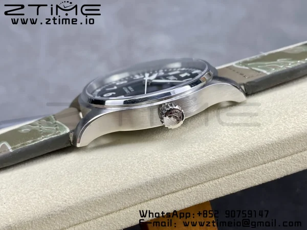 IWC Mark Mark XX  IW328201 SS M+F 1:1 Best Edition Black Dial on Camouflage Leather Strap A35111 - Super Clone Watch | 1:1 Best Version