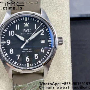 IWC Mark Mark XX  IW328201 SS M+F 1:1 Best Edition Black Dial on Camouflage Leather Strap A35111 - Super Clone Watch | 1:1 Best Version