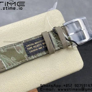 IWC Mark Mark XX  IW328201 SS M+F 1:1 Best Edition Black Dial on Camouflage Leather Strap A35111 - Super Clone Watch | 1:1 Best Version