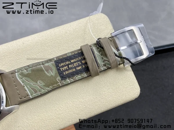IWC Mark Mark XX  IW328201 SS M+F 1:1 Best Edition Black Dial on Camouflage Leather Strap A35111 - Super Clone Watch | 1:1 Best Version