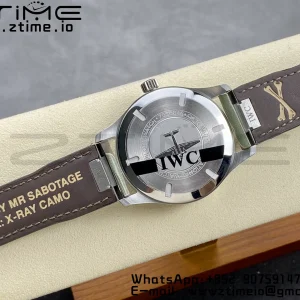 IWC Mark Mark XX  IW328201 SS M+F 1:1 Best Edition Black Dial on Camouflage Leather Strap A35111 - Super Clone Watch | 1:1 Best Version