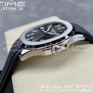 PATEK PHILIPPE Aquanaut 5167 SS 3KF 1:1 Best Edition Gray Dial on Black Rubber Strap A324 Super Clone V2（New Deployant Clasp） - Super Clone Watch | 1:1 Best Version