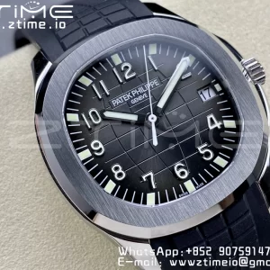 PATEK PHILIPPE Aquanaut 5167 SS 3KF 1:1 Best Edition Gray Dial on Black Rubber Strap A324 Super Clone V2（New Deployant Clasp） - Super Clone Watch | 1:1 Best Version