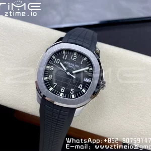 PATEK PHILIPPE Aquanaut 5167 SS 3KF 1:1 Best Edition Gray Dial on Black Rubber Strap A324 Super Clone V2（New Deployant Clasp） - Super Clone Watch | 1:1 Best Version