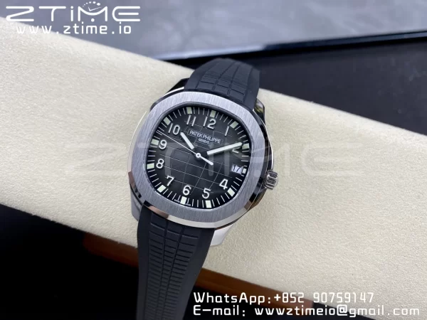 PATEK PHILIPPE Aquanaut 5167 SS 3KF 1:1 Best Edition Gray Dial on Black Rubber Strap A324 Super Clone V2（New Deployant Clasp） - Super Clone Watch | 1:1 Best Version