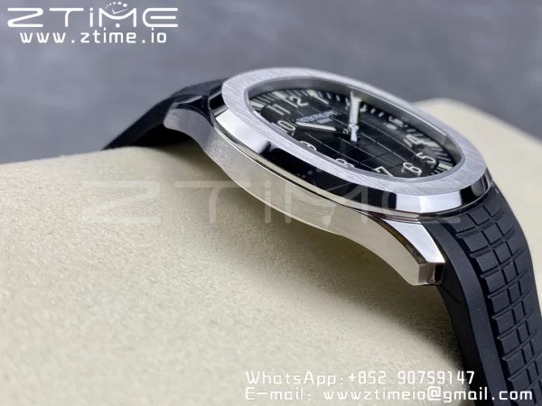 PATEK PHILIPPE Aquanaut 5167 SS 3KF 1:1 Best Edition Gray Dial on Black Rubber Strap A324 Super Clone V2（New Deployant Clasp） - Super Clone Watch | 1:1 Best Version