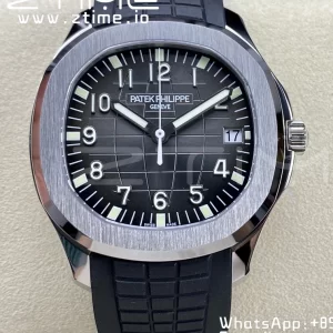 PATEK PHILIPPE Aquanaut 5167 SS 3KF 1:1 Best Edition Gray Dial on Black Rubber Strap A324 Super Clone V2（New Deployant Clasp） - Super Clone Watch | 1:1 Best Version