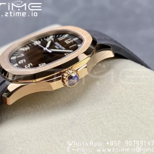 PATEK PHILIPPE Aquanaut 5167R RG 3KF 1:1 Best Edition Brown Dial on Brown Rubber Strap A324 Super Clone V2（New Deployant Clasp） - Super Clone Watch | 1:1 Best Version