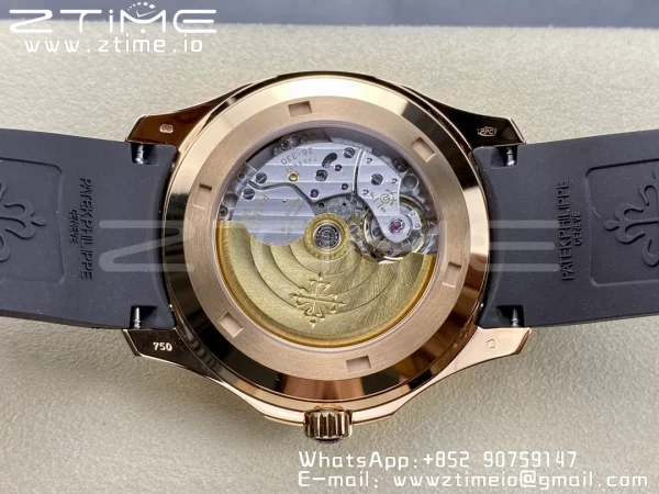 PATEK PHILIPPE Aquanaut 5167R RG 3KF 1:1 Best Edition Brown Dial on Brown Rubber Strap A324 Super Clone V2（New Deployant Clasp） - Super Clone Watch | 1:1 Best Version