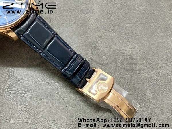 IWC Portugieser Calendario Perpetuo IW503312 RG APSF 1:1 Mejor Edición Esfera Azul con Correa de Piel Azul A52610 Clon - Super Clone Watch | 1:1 Mejor Versión