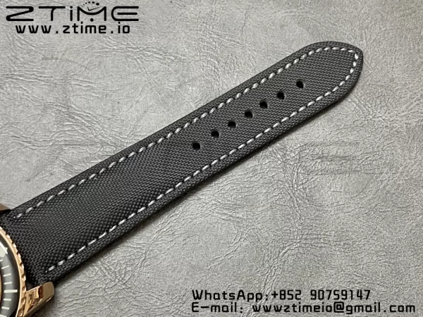 Blancpain Fifty Fathoms Tourbillon RG Real PR JBF Best Edition Black Dial on Black Nylon Strap (Free Extra Strap) - Super Clone Watch | 1:1 Best Version