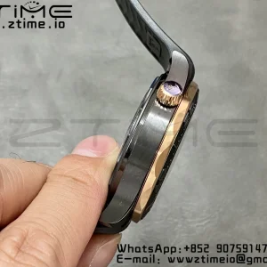オメガ シーマスター ダイバー 300M 43.5mm VSF 1:1 ベストエディション セラミックケース ブラックダイアル RGマーカー ブラックラバーストラップ A8806 - スーパークローンウォッチ｜1:1 ベストバージョン