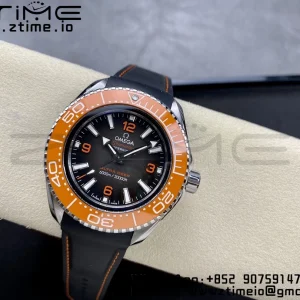 OMEGA  Seamaster 6000M Ultra Deep SS VSF 1:1 Best Edition Brown Dial Orange Bezel on Gray Nylon Strap A8912 Super Clone - Super Clone Watch | 1:1 Best Version