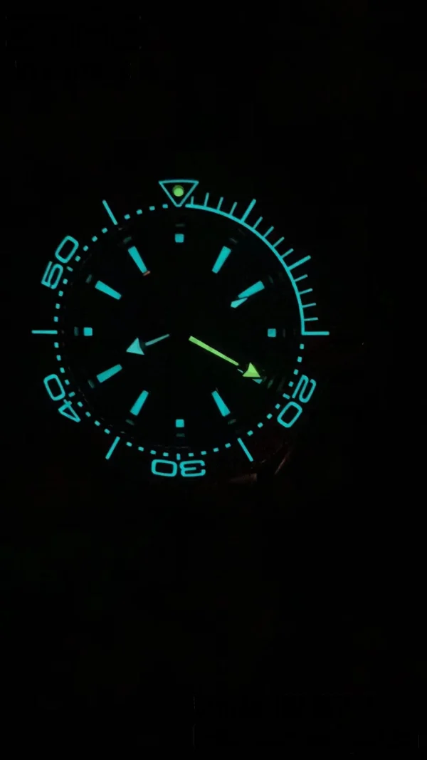 OMEGA  Seamaster 6000M Ultra Deep SS VSF 1:1 Best Edition Brown Dial Orange Bezel on SS Bracelet A8912 Super Clone - Super Clone Watch | 1:1 Best Version